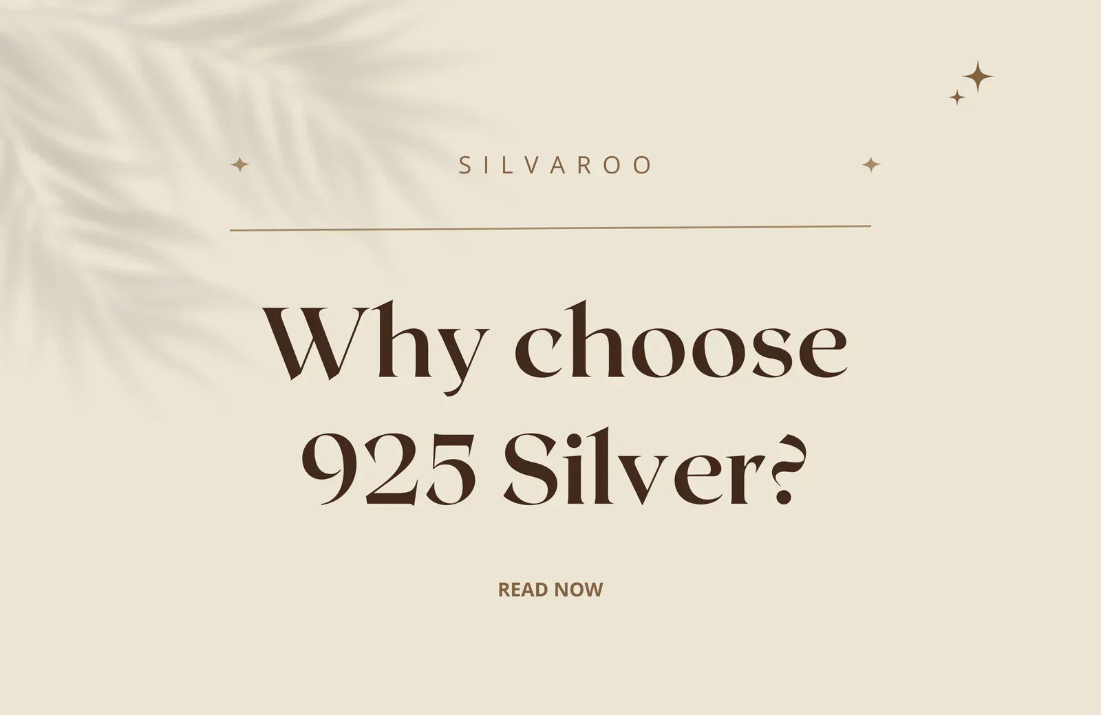 Why choose 925 Silver?