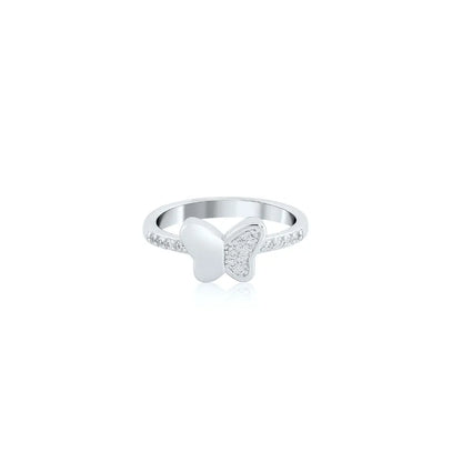 Silver Butterfly Bliss Ring
