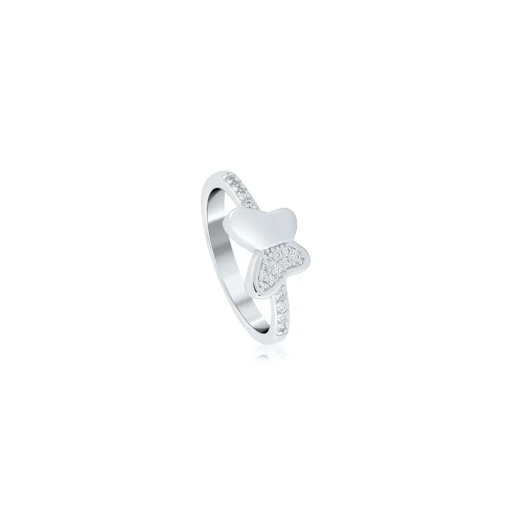 Silver Butterfly Bliss Ring