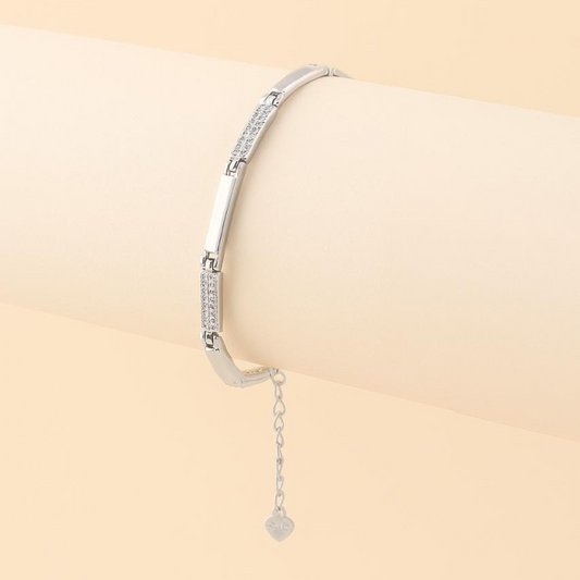 Silver Luminous Link Bracelet