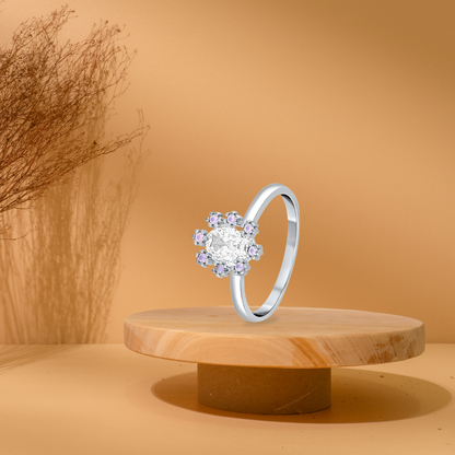 Silver Lilac Blossom Ring