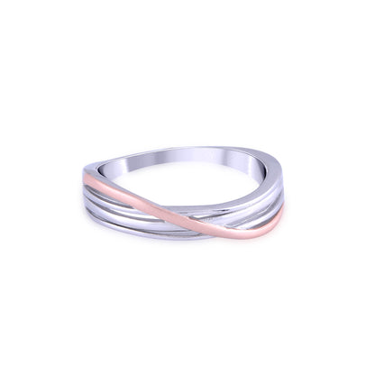 Rose Gold Unity Bands Couple Ring