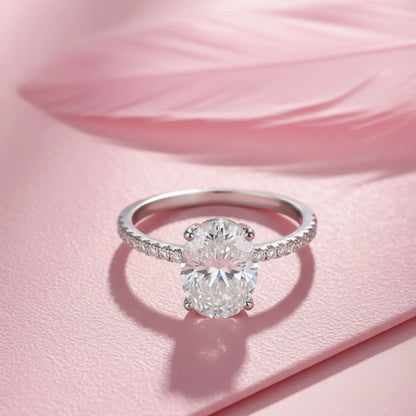 Silver Stellar Solitaire Ring