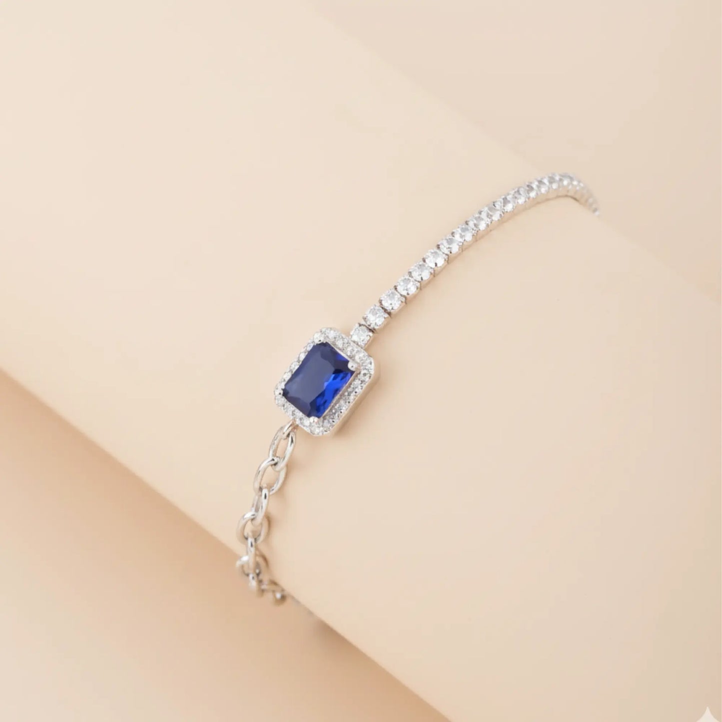 Silver Aqua Grace Bracelet