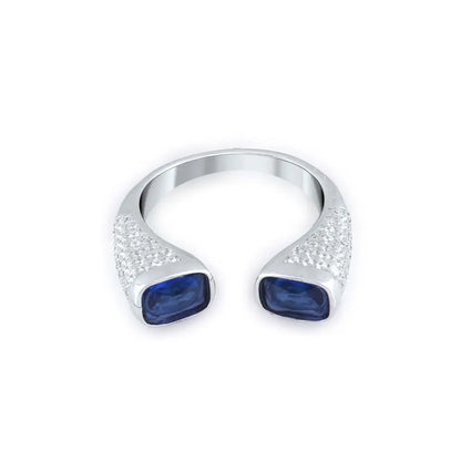 Silver Luna Marina Ring