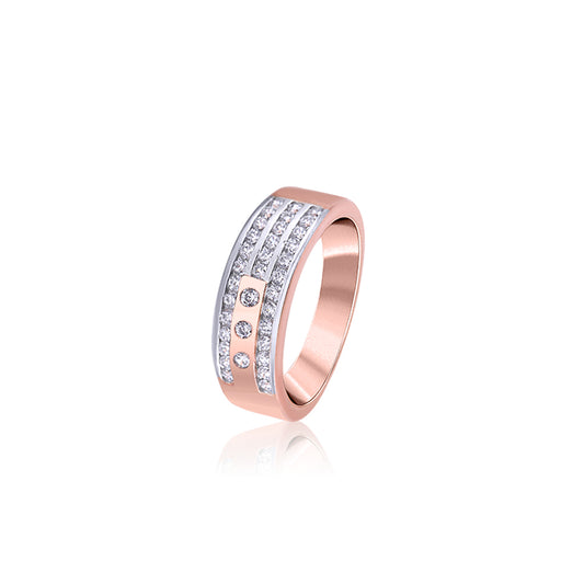 Rose Gold Regal Band For Him