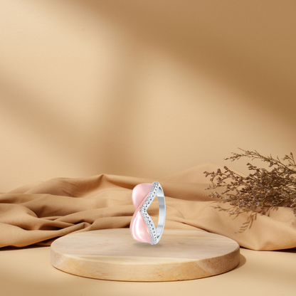 Rose Gold Twirling Ribbon Ring