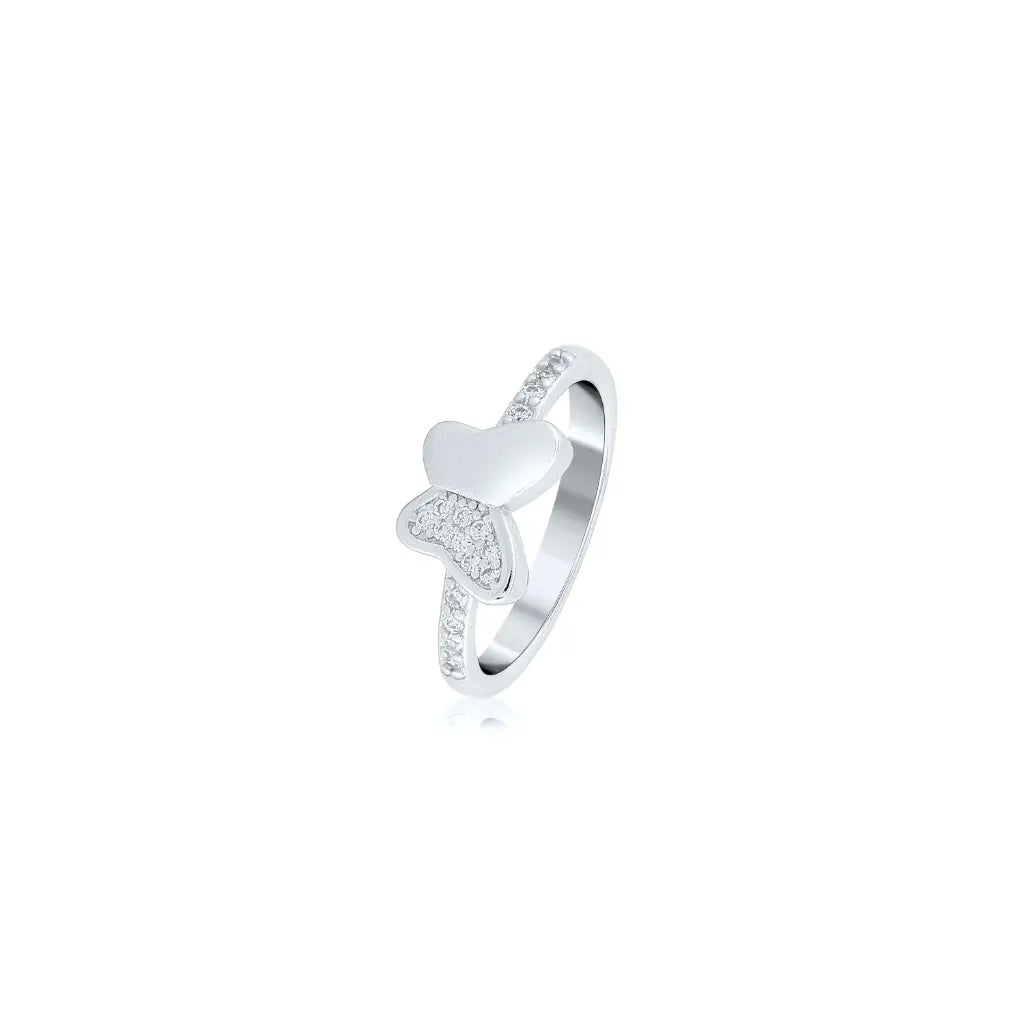 Silver Butterfly Bliss Ring