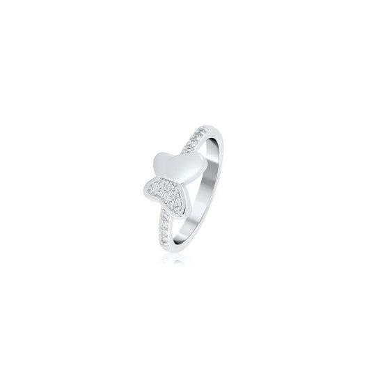 Silver Butterfly Bliss Ring