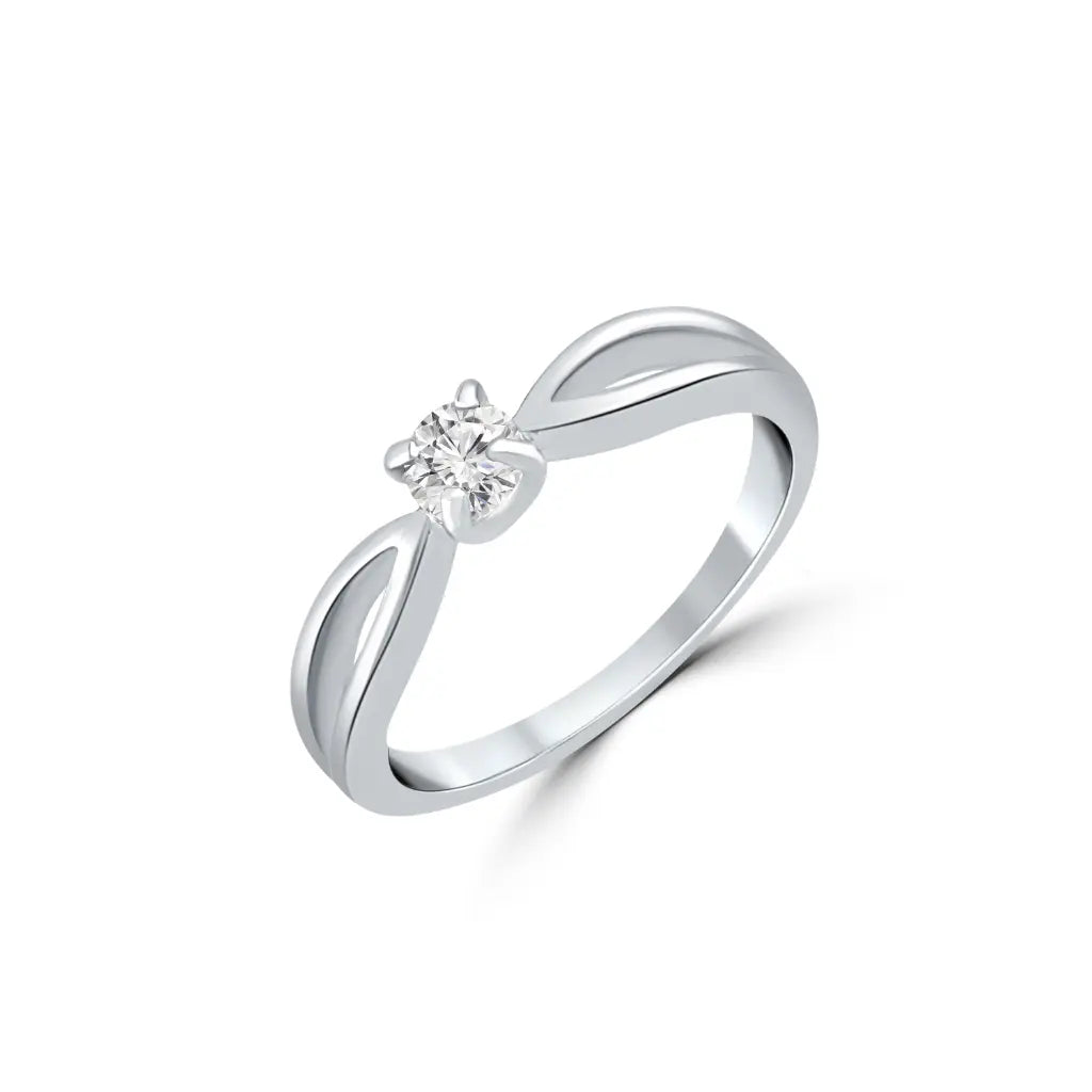 Silver Infinite Solitaire Ring