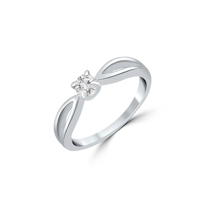 Silver Infinite Solitaire Ring