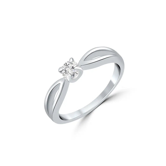 Silver Infinite Solitaire Ring