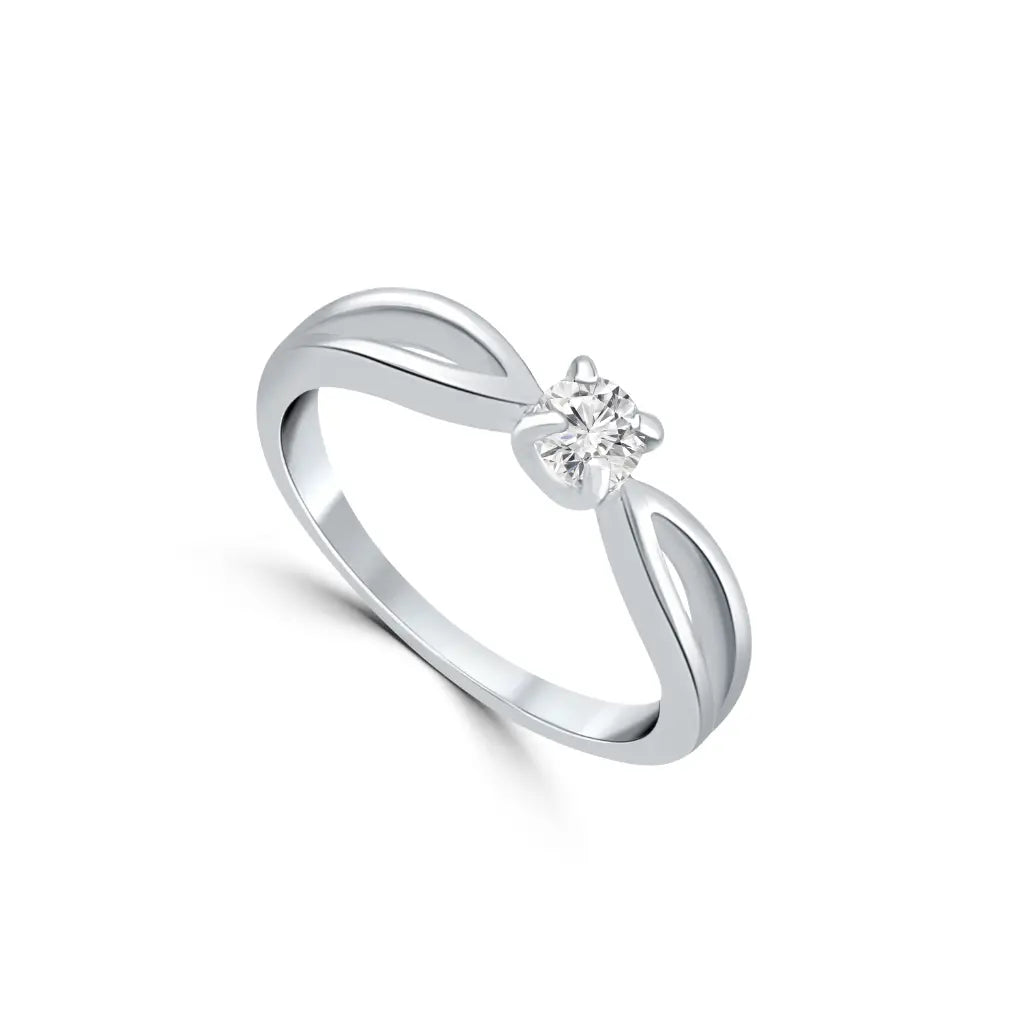 Silver Infinite Solitaire Ring