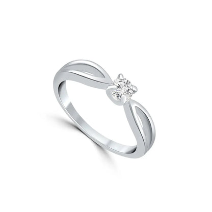 Silver Infinite Solitaire Ring