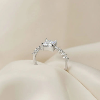 Silver Nova Solitaire Ring