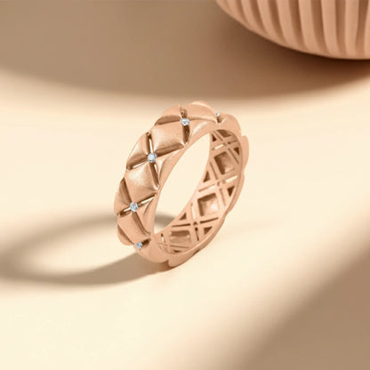 Rose Gold Criss Cross Band