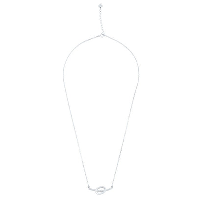 Silver Aura Pendant with Link Chain