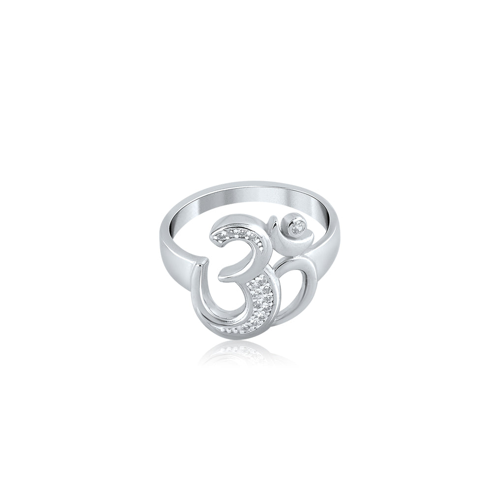 Silver Om Ring For Him
