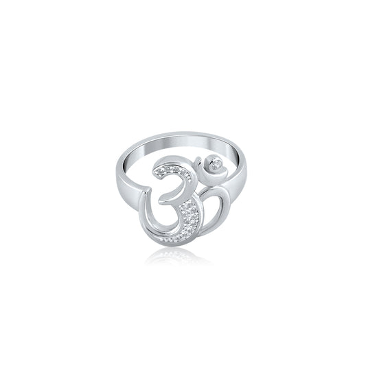 Silver Om Ring For Him