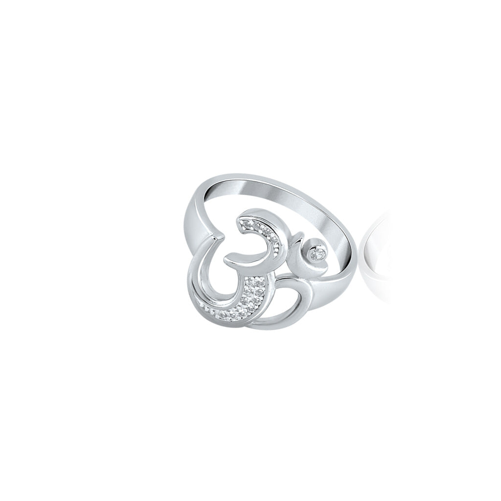 Silver Om Ring For Him