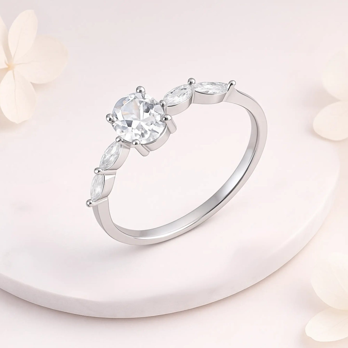 Silver Statement Solitaire Ring