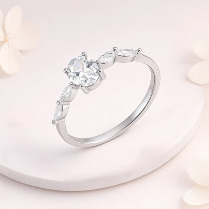 Silver Statement Solitaire Ring
