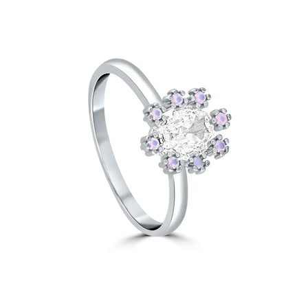 Silver Lilac Blossom Ring