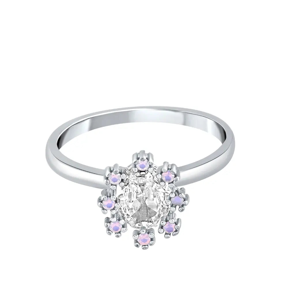 Silver Lilac Blossom Ring