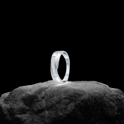 Silver Layer Ring For Him