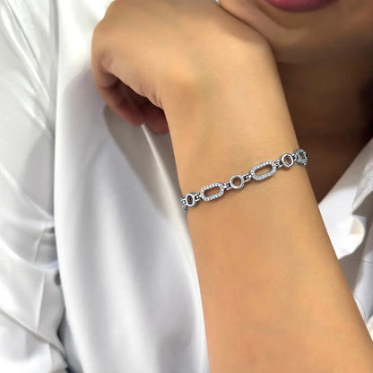 Silver Linear Luxe Bracelet