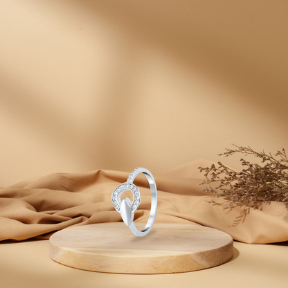 Silver Eternity Glow Ring