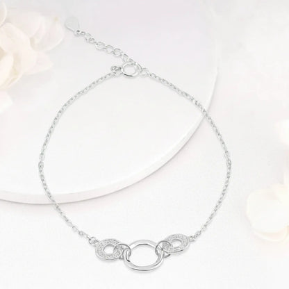 Silver Together Knot Bracelet