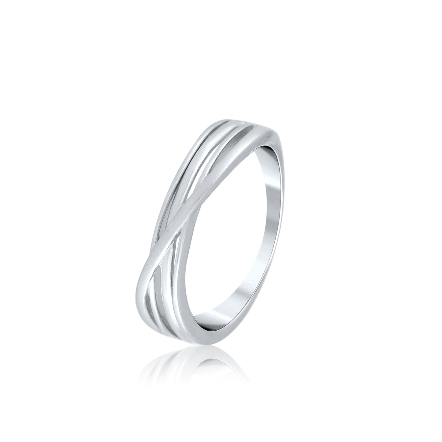 Silver Unity Band Couple Ring
