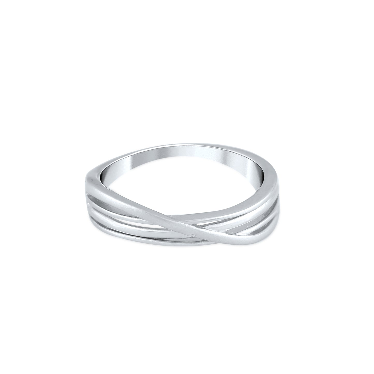Silver Unity Band Couple Ring