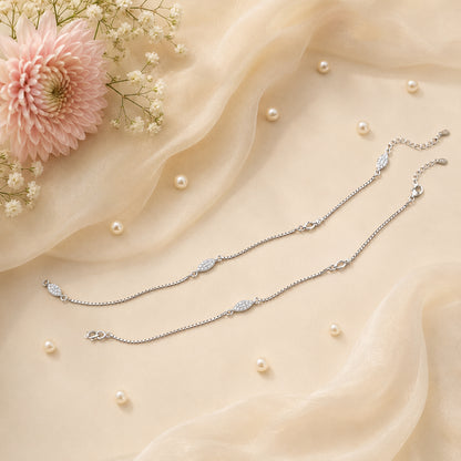 Aria Layered Link Italian Anklet
