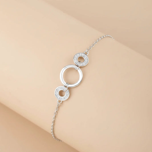 Silver Together Knot Bracelet