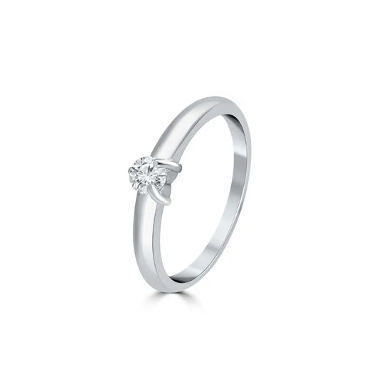 Silver Chic Solitaire Ring