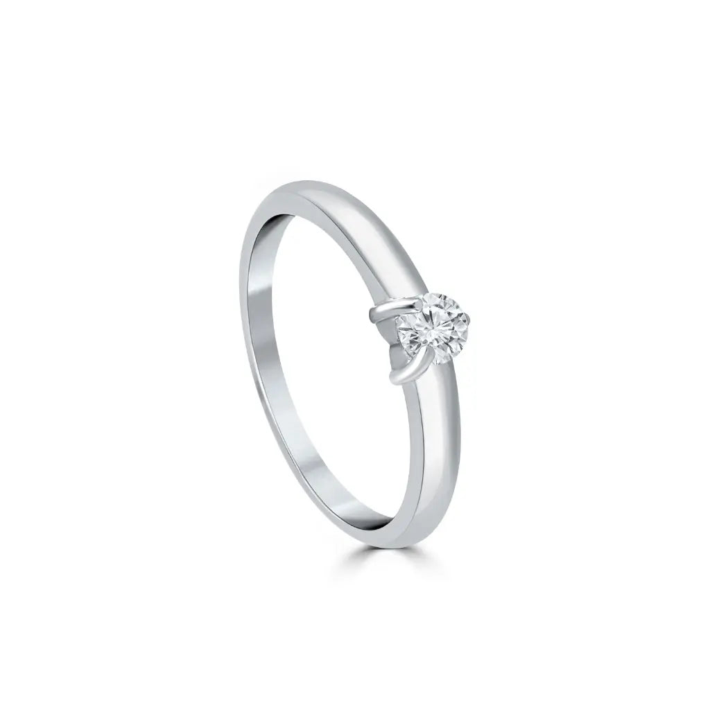 Silver Chic Solitaire Ring