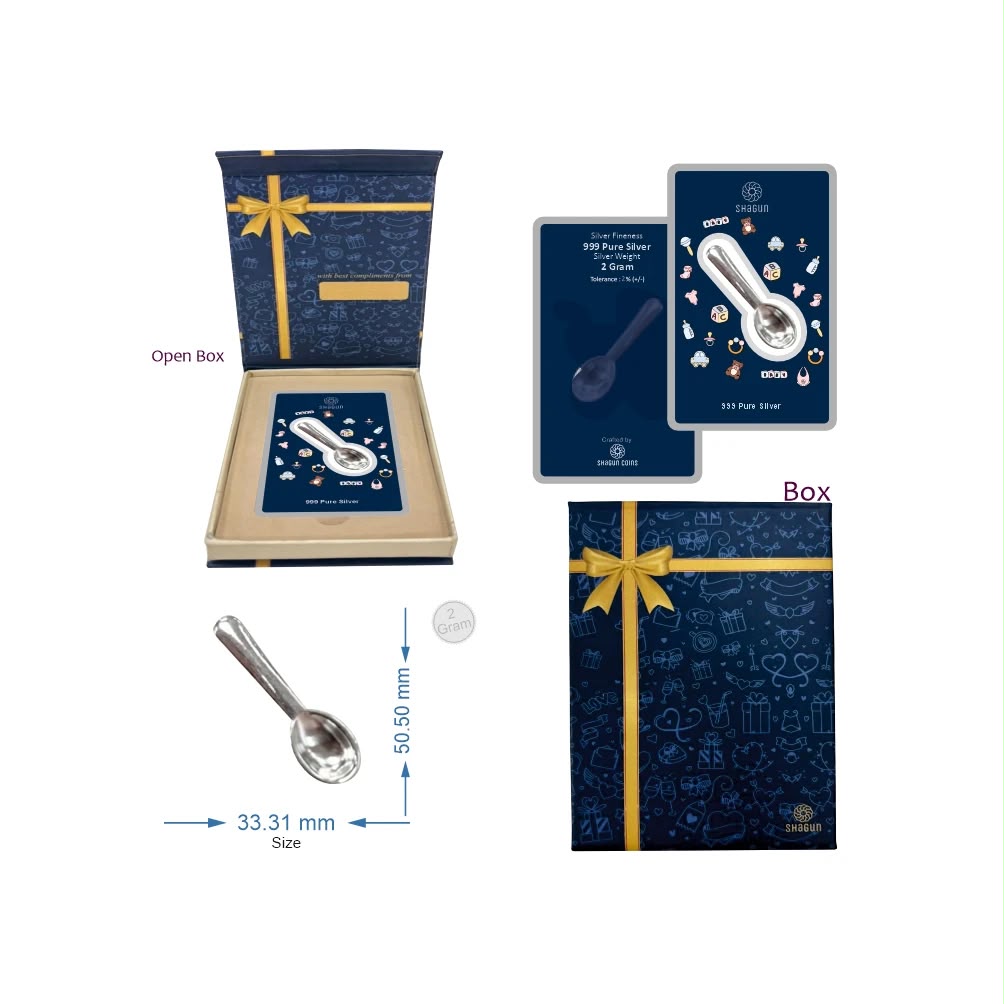 Baby Spoon Gift Silver 999