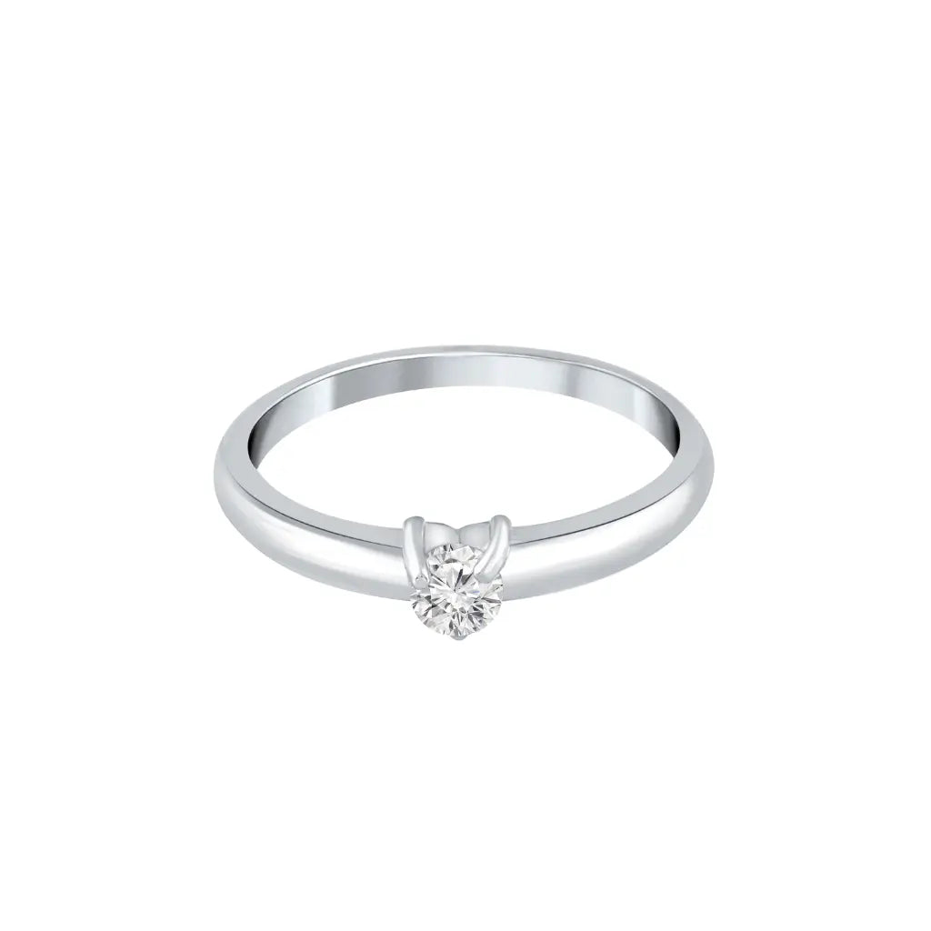 Silver Chic Solitaire Ring