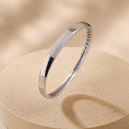 Silver Luxe Crystal Kada