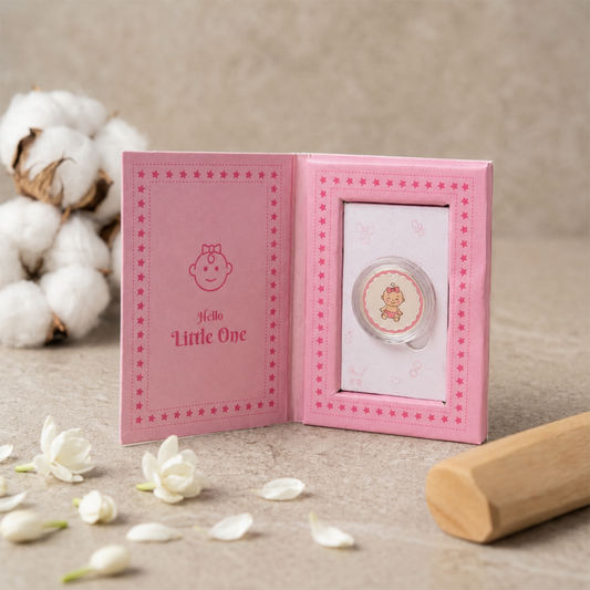 Hello Little One Silver Coin Gift Box