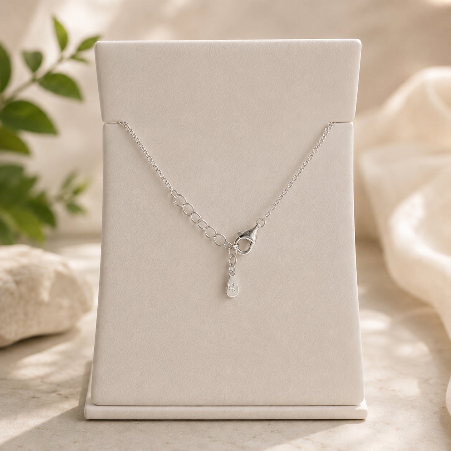 Silver Celestial Circle Italian Anklet