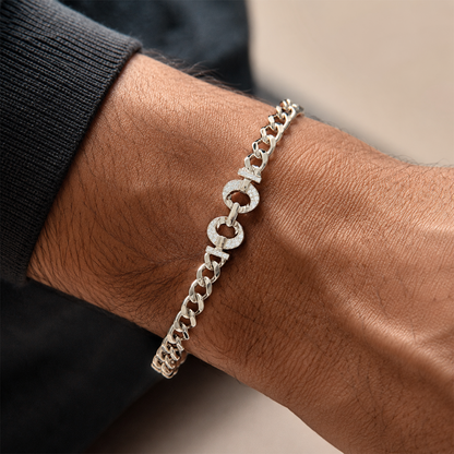 Silver Infinity Chain Bracelet