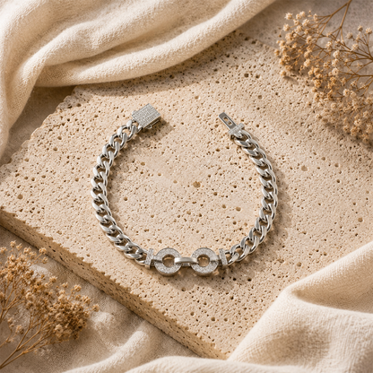 Silver Infinity Chain Bracelet