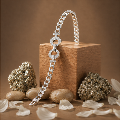 Silver Infinity Chain Bracelet