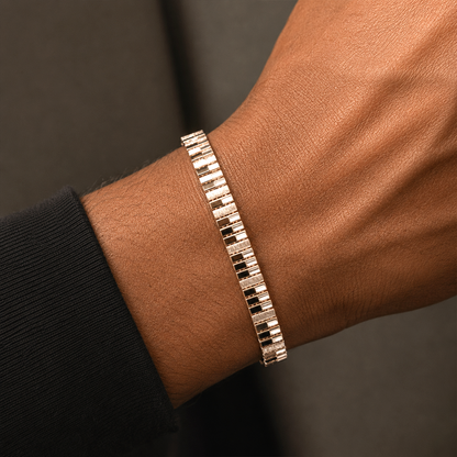 Rose Gold Linear Bar Bracelet