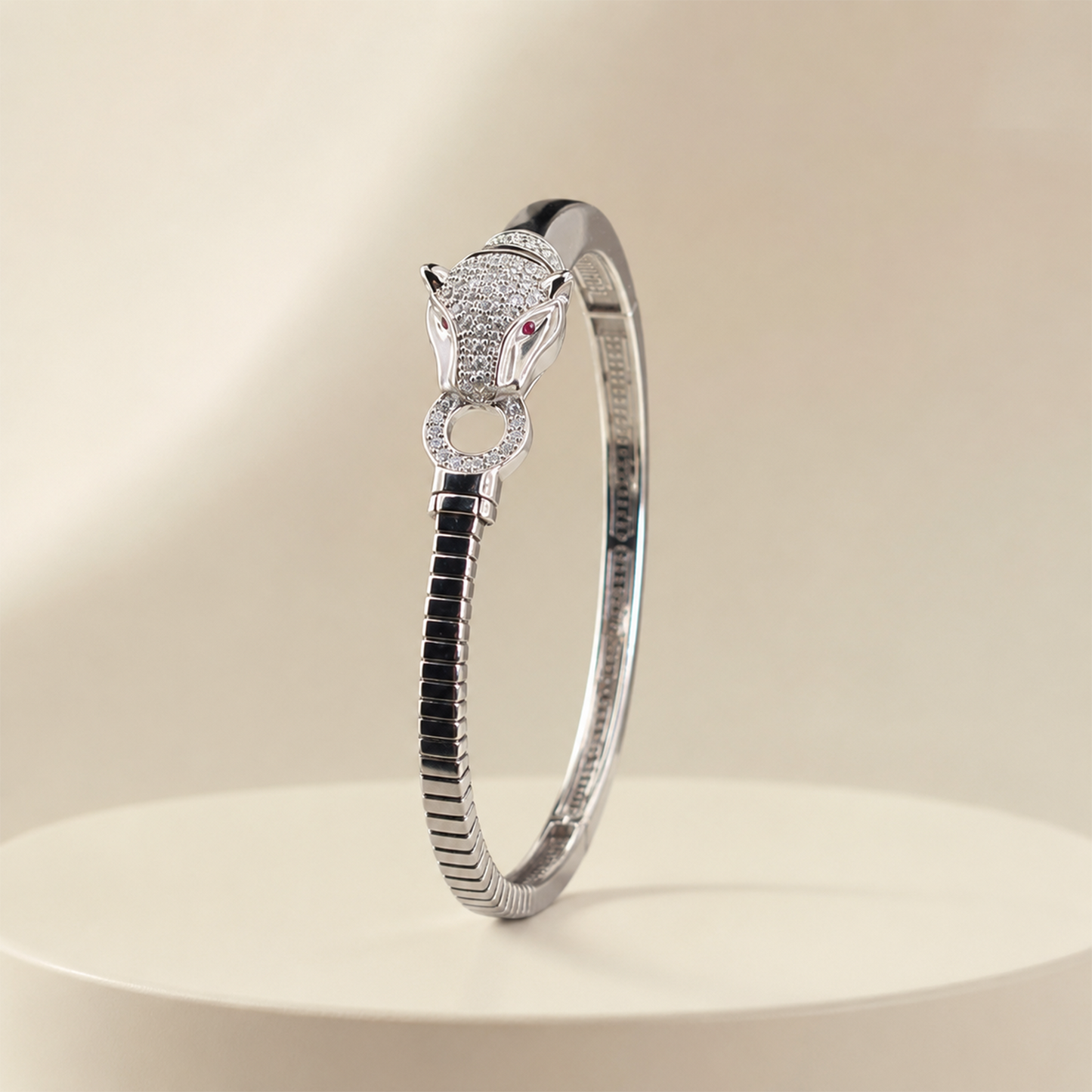 Silver Panther Flexi Kada