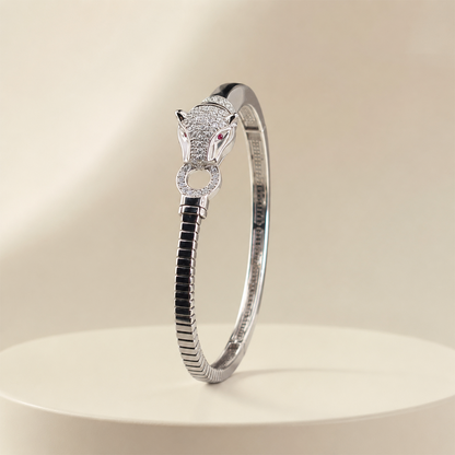 Silver Panther Flexi Kada