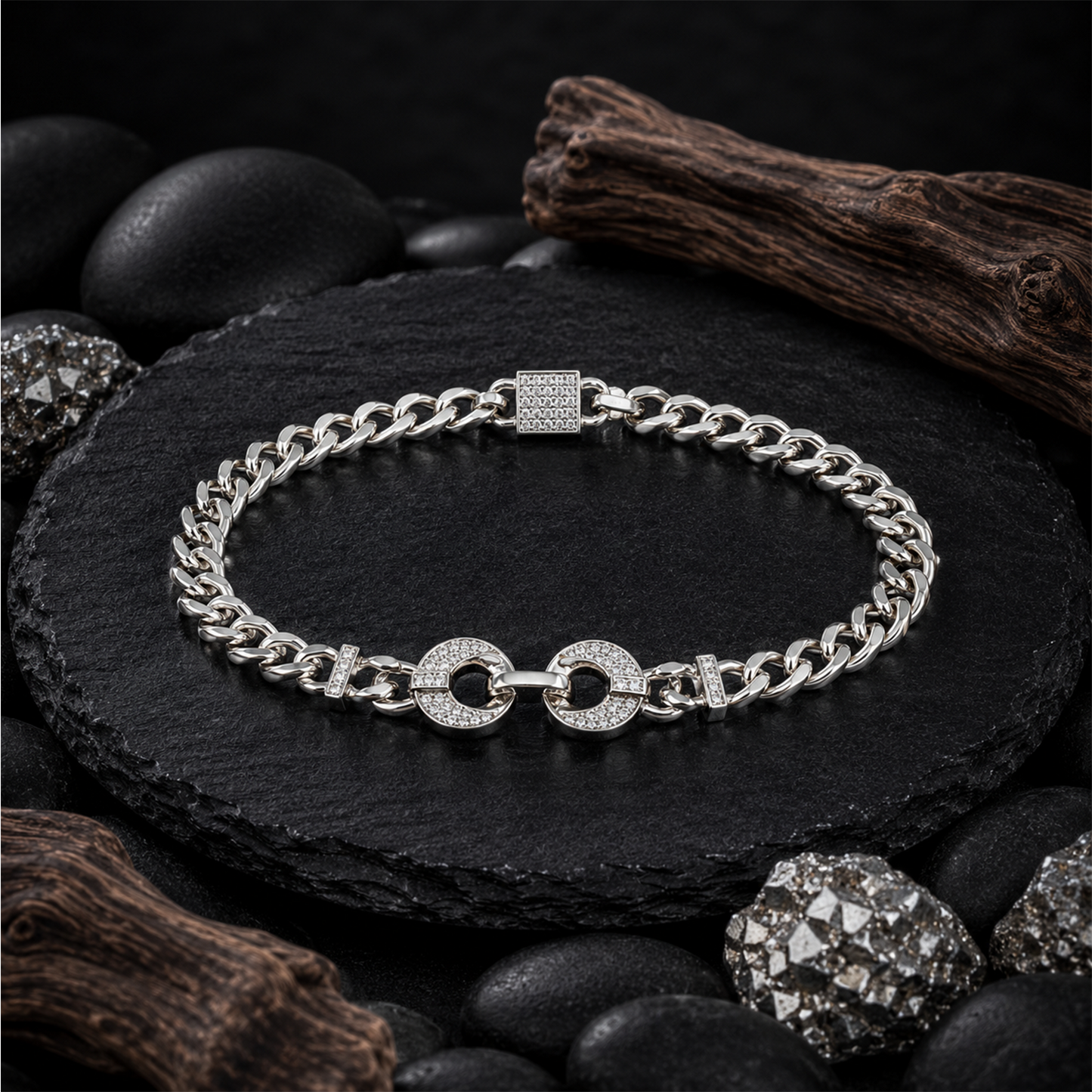 Silver Infinity Chain Bracelet